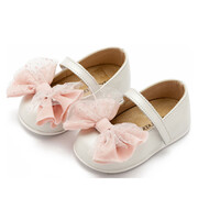 Baby Walker παπούτσι βάπτισης 2638 ivory-pink