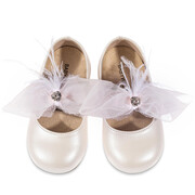 Baby Walker παπούτσι βάπτισης 3562 ivory-pink