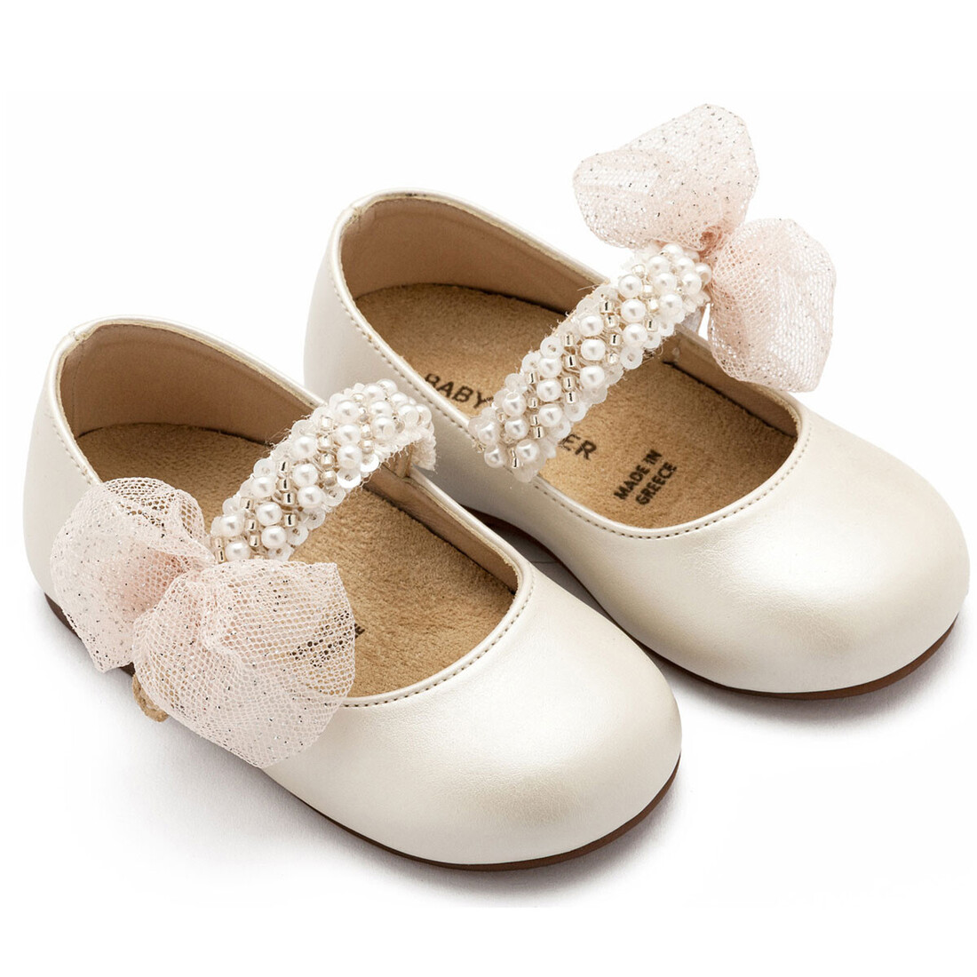 Baby Walker παπούτσι βάπτισης 3596 ivory