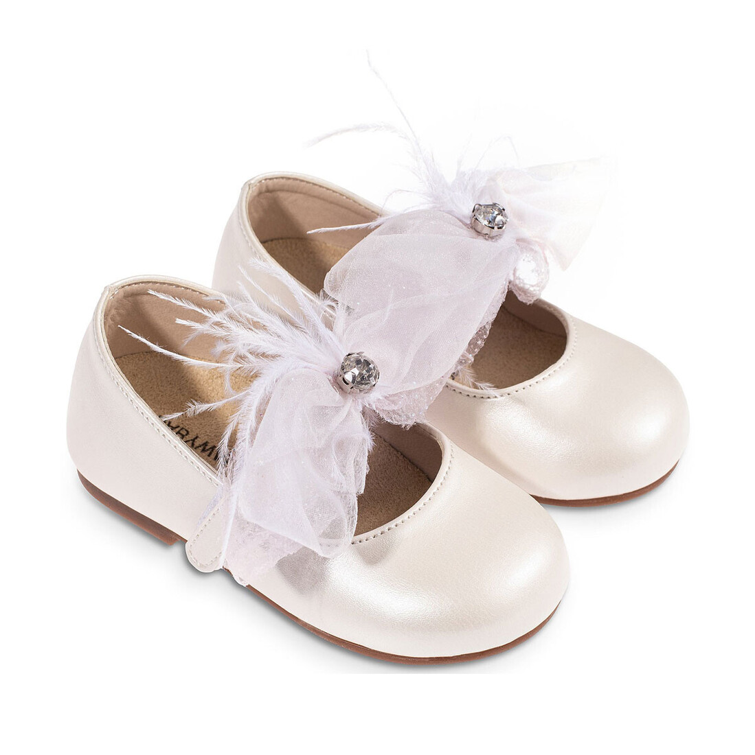 Baby Walker παπούτσι βάπτισης 3562 ivory-pink