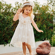 Aslanis Baby As832 Φόρεμα Βάπτισης 2τμχ