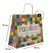 Σακούλα Χάρτινη Papillonkids Β' 31χ12χ40