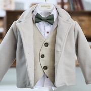 Aslanis Baby Αsw66 Κοστούμι Βάπτισης 7τμχ