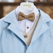 Aslanis Baby Αsw84 Κοστούμι Βάπτισης 7τμχ