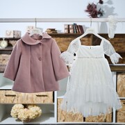 Aslanis Baby 25Αsw22 Φόρεμα Βάπτισης με Παλτό 25Asw34 3τμχ
