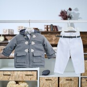 Aslanis Baby Αsw86 Κοστούμι Βάπτισης 7τμχ