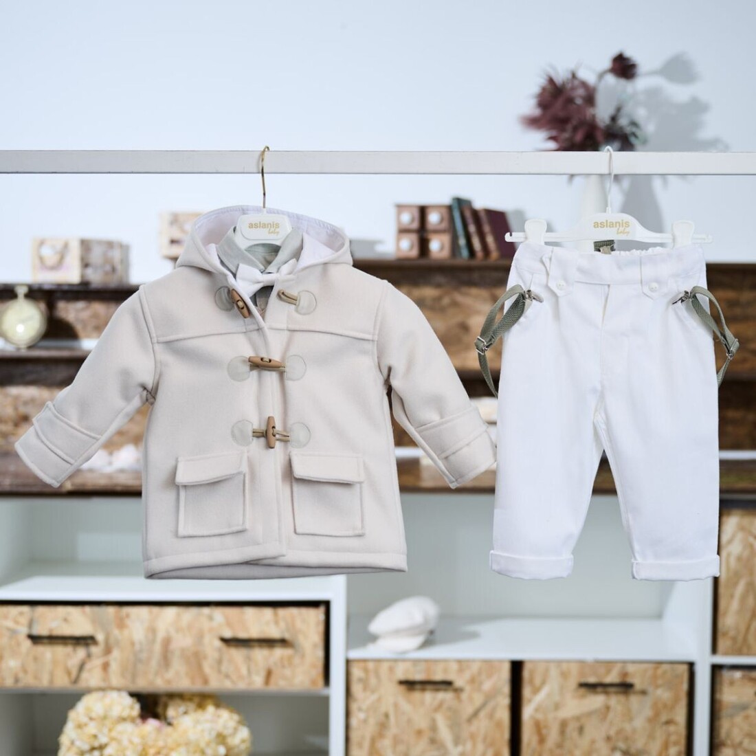 Aslanis Baby Αsw78 Κοστούμι Βάπτισης 7τμχ