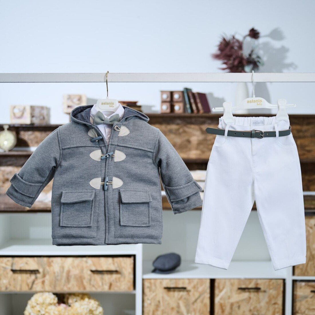 Aslanis Baby Αsw86 Κοστούμι Βάπτισης 7τμχ