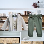 Aslanis Baby Αsw66 Κοστούμι Βάπτισης 7τμχ