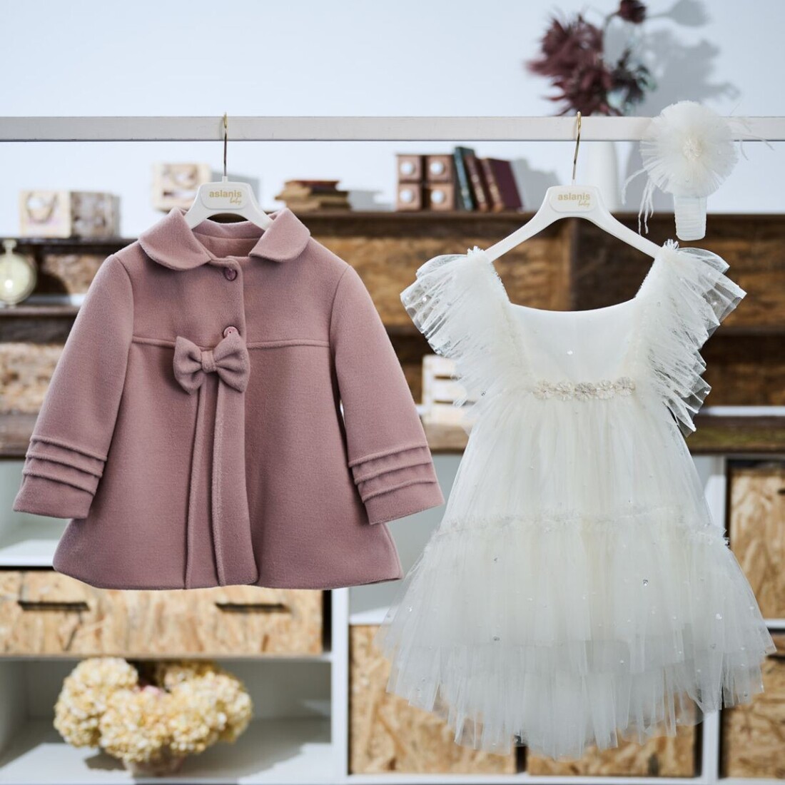 Aslanis Baby 25Αsw18 Φόρεμα Βάπτισης με Παλτό 25Asw36 3τμχ Aslanis Baby 25Αsw18 Φόρεμα Βάπτισης με Παλτό 25Asw36 3τμχ