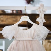 Aslanis Baby 25Αsw12 Φόρεμα Βάπτισης με Παλτό 25Asw30 3τμχ