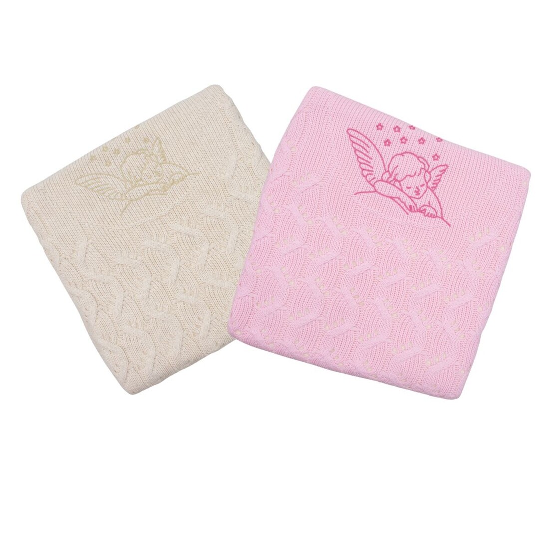 Πλεκτή κουβέρτα με επένδυση 165690 (85x100εκ.)