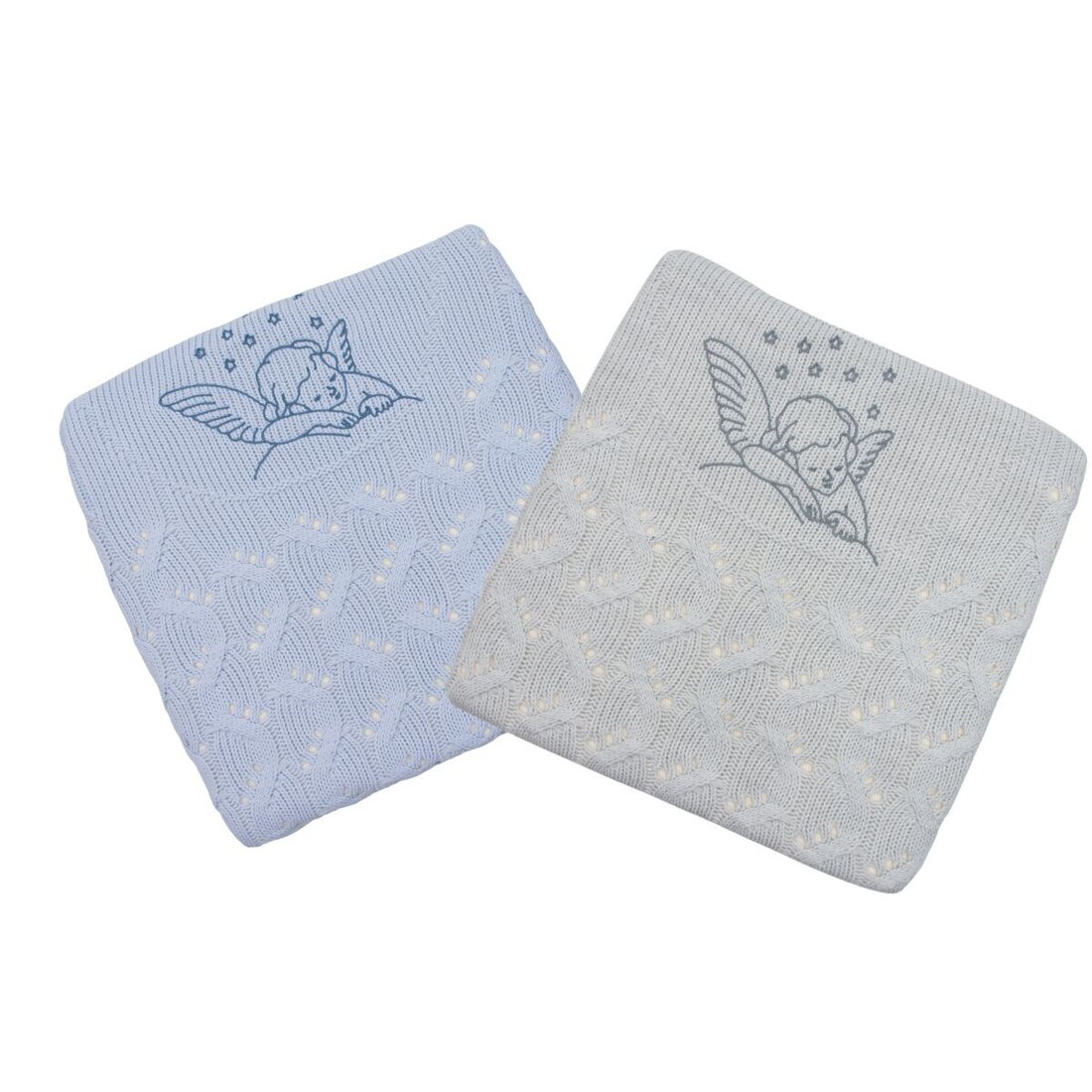 Πλεκτή κουβέρτα με επένδυση 165690-1 (85x100εκ.)