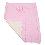 Πλεκτή κουβέρτα με επένδυση 165690 (85x100εκ.)