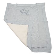 Πλεκτή κουβέρτα με επένδυση 165690-1 (85x100εκ.)