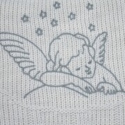 Πλεκτή κουβέρτα με επένδυση 165690-1 (85x100εκ.)