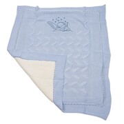 Πλεκτή κουβέρτα με επένδυση 165690-1 (85x100εκ.)