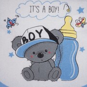 Σαλιάρα φαγητού αδιάβροχη 6617-1 (30x20εκ.)